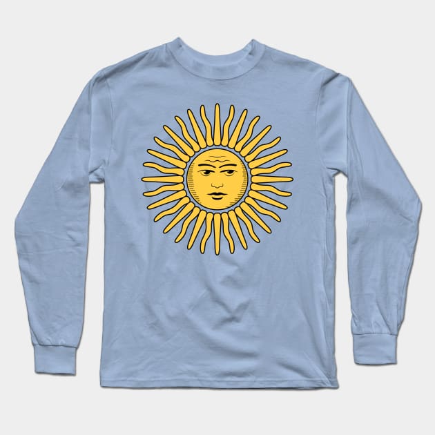 Sol de Mayo - Sun of May - clean design Long Sleeve T-Shirt by verde